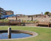 Cliff top gardens Sheringhham