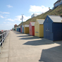 Beach huts along the coast Beach huts along the coast